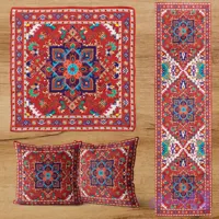 ست کوسن و رومیزی و رانر سنتی افشاریه (شماره 5)