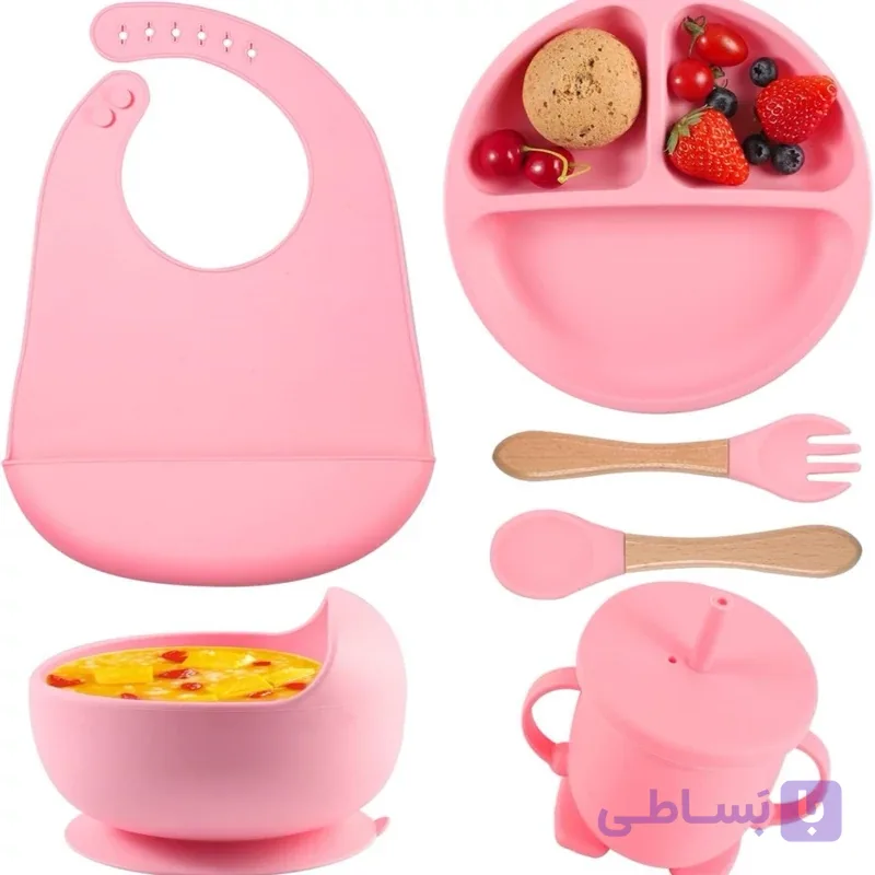 ست ظرف غذا خوری کودک مدل SILICONE