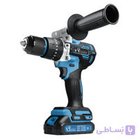 دریل چکشی دو باطری موتور براشلس ویوارکس مدل VR2102-BL