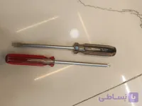 پیچ گوشتی 8در 150 شیشه‌ای چهارسو