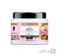 ماسک مو گلیس ضد موخوره و درخشان کننده 4 در 1 مدل brillo مناسب موهای مات و کدر 400میل