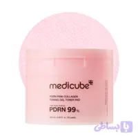 تونر پد ژلی PDRN و کلاژن سالمون مدی کیوب medicube Salmon DNA PDRN Pink Collagen Jelly Pad