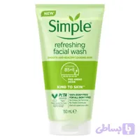 ژل شستشو صورت سیمپل مدل refreshing حجم 150 میلی لیتر