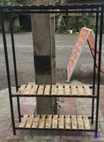 رگال لباس ۳ طبقه چوبی مدل ۴۰۰۶۴۱