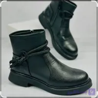 بوت دخترانه پسرانه اسپرت مشکی کفش زنانه پاییزی و زمستانی