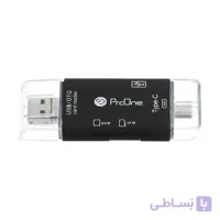 مبدل USB-C / USB / microUSB به SD / USB / TF پرووان مدل PCO03