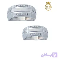 حلقه ست نقره رینگ لیزری 896
