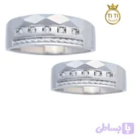 حلقه ست نقره لیزری سبک 897