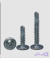 پیچ سر مته واشر دار چهارسو سایز 1/2*8-بسته 200 عددی