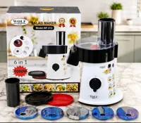 سالادساز و رنده برقی ۶ کاره ولف مکس WOLF MAX مدل WF-513 | موتور 1000 وات