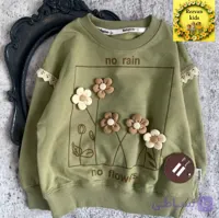 بلوز تک دخترانه قاب‌گل برجسته(2 تا 7 سال)