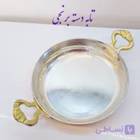 تابه مسی قطر18 دست ساز زنجان با دو دسته برنجی