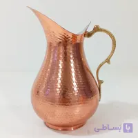 پارچ مسی دسته برنجی نانو شده طرح ترک