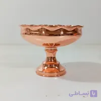 شکلات خوری مسی چکشی زنجان طرح دیبا رنگ ثابت شفاف براق