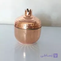 قندان انار تمام مس نانو شده چکشی سایز بزرگ