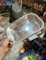 مرغ خوری مسی مستطیلی پایه دار نانو شده سایز ۱