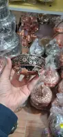 پیاله مسی ۶ تایی گلبرگ تراش نانو شده رنگ ثابت