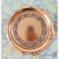 سینی مسی خورشیدی گلبرگ نانو شده کار فوق العاده اعلا با قطر34