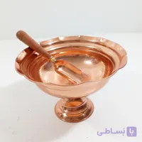 آجیل خوری دست ساز مسی همراه با قاشق آجیل مسی