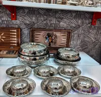 پیش دستی ۶ تایی و پیاله ۶ تایی مسی اطلس نانو اعلا و درجه یک