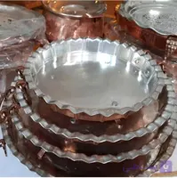 دیس دایره مسی و سینی دایره گوشواره دار سایز 3 قطر 32 سانت در مس زنجان نمونه
