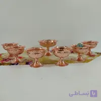 تنقلات خوری شش تایی یا جا هفت سین رز مس مسی کار براق و شفاف نانو