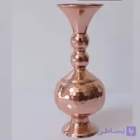 گلدان مسی چکشی ارتفاع ۱۷ سانت