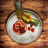 سینی و پلو خوری لبه دار سایز 5 قطر 43