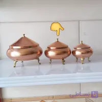 قندان سفینه ای چکشی نانو زنجان قلع کاری شده