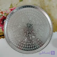 سینی 30 سانتی مسی زنجان با قلع کاری و نقش برجسته سنتی دست ساز خاص و ماندگار