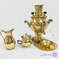 سماور زغالی ذغالی برنجی یک لیتری اعلا