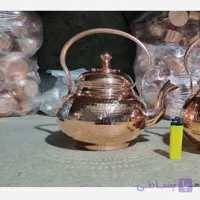 کتری توپی تمام مسی 3لیتری زنجان چکشی