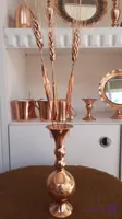 گلدان مسی لیزری طرحدار سایز ۱ ارتفاع ۱۷ سانت