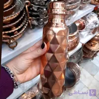 قمقمه و بطری آب سه بعدی مسی ارتفاع 25 سانت