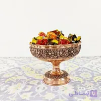 شکلات خوری مسی گلبرگ زیبا چکشی و گلبرگ نانو