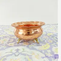 شکلات خوری سه پایه تمام مسی چکشی نانو