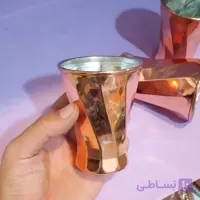لیوان مسی زنجان مدل پیچی 6تایی کار جدید و شیک مسی