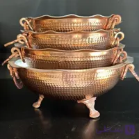 کاسه 3 پایه گوشواره دار سایز 2 قطر 22 ارتفاع 11