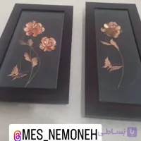 دو گل مسی همراه با تابلو ،تک عددی ،سمت چپی
