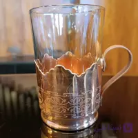 لیوان 6 عددی جدید و خاص مس وشیشه زیبا کار خاص نانو رنگ ثابت