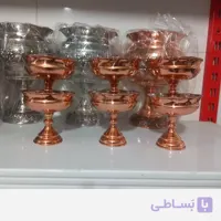 تنقلات خوری یا بستنی خوری شش تایی مسی زنجان نانو