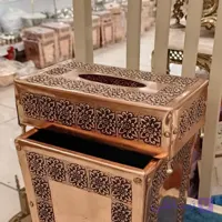 جا دستمال کاغذی مسی(جا کلنکسی)گلبرگ نانوشده زنجان نانو شده