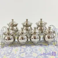 پاسماوری هفت تایی مسی زنجان استند فلزی و آبکاری کروم رنگ ثابت