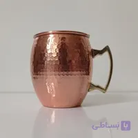 ماگ سایز ۴ دسته برنجی ارتفاع 12 دهانه 10 سانت