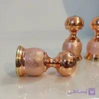 3 عدد نمکدان مسی زنجان نانو شده طرح شنی برند اعلا