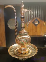 آفتابه لگن نقره کوب مسی ارتفاع ۵۵ اعلا و درجه یک