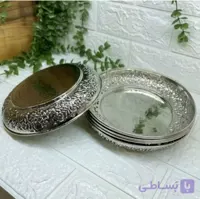 پیش دستی مسی اطلس کروم شش تایی اطلس زیبای مسی