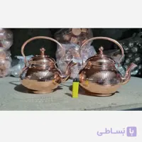 کتری مسی زنجان مدل توپی3 لیتری نانو داخل قلع