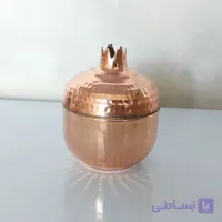 قندان انار مسی زنجان رنگ ثابت دست ساز