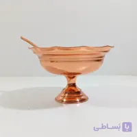 آجیل خوری دست ساز مسی همرا قاشق آجیل رنگ ثابت